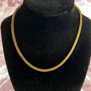 Gold-Tone Chain Necklace – PAT. 2007 Marked Statement Piece